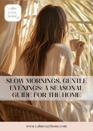 Slow Morning Gentle Evenings Calm Cozy Home