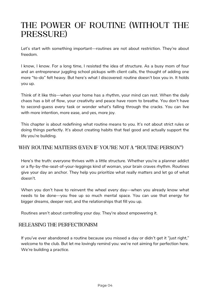 Clean Routine_ Daily, Weekly, Monthly Checklists